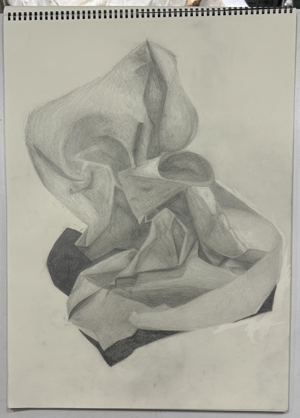 Fold, charcoal, Winter 2024