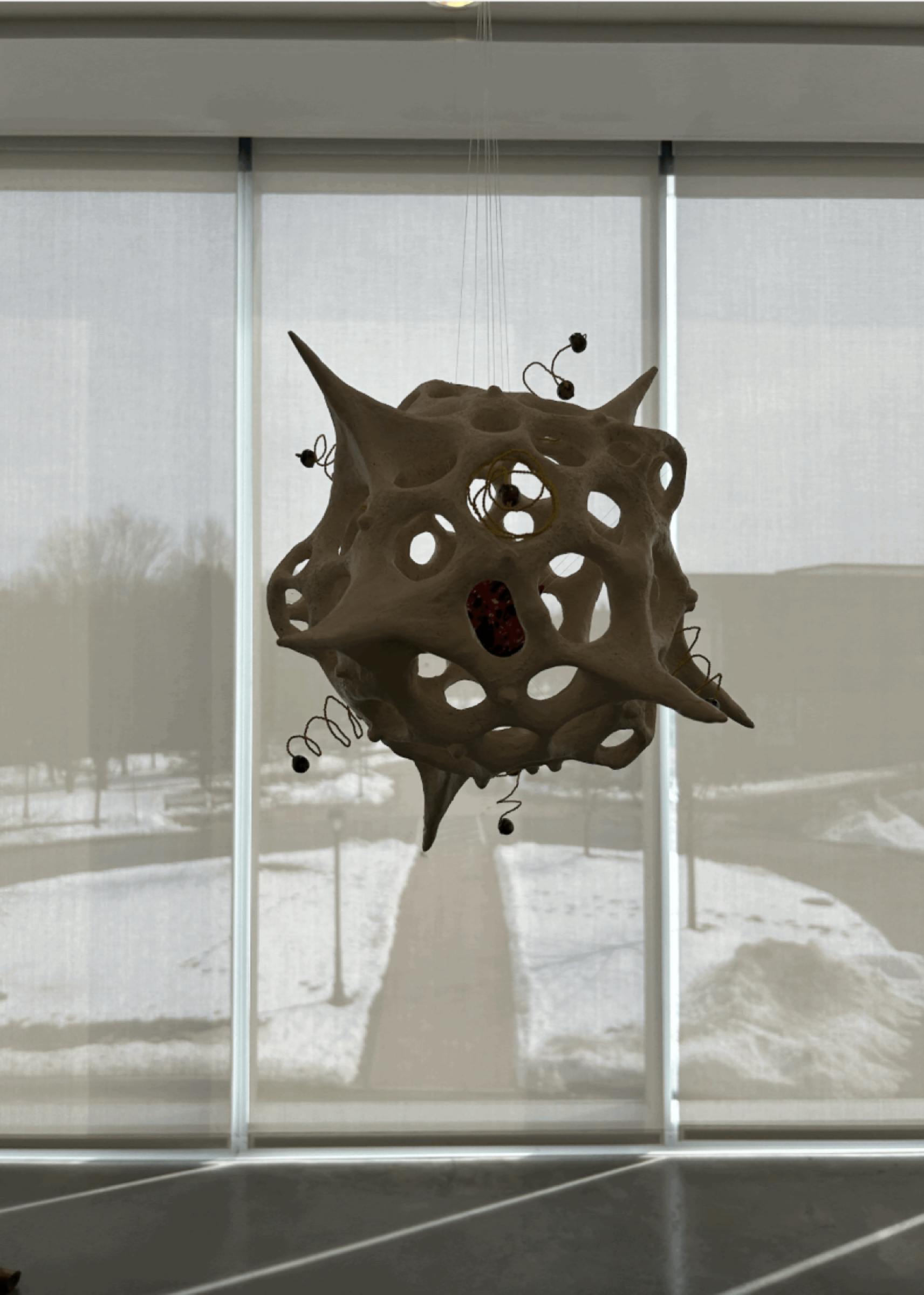Microcosm 2, handbuilt ceramic and glazed slipcast, Spring 2024