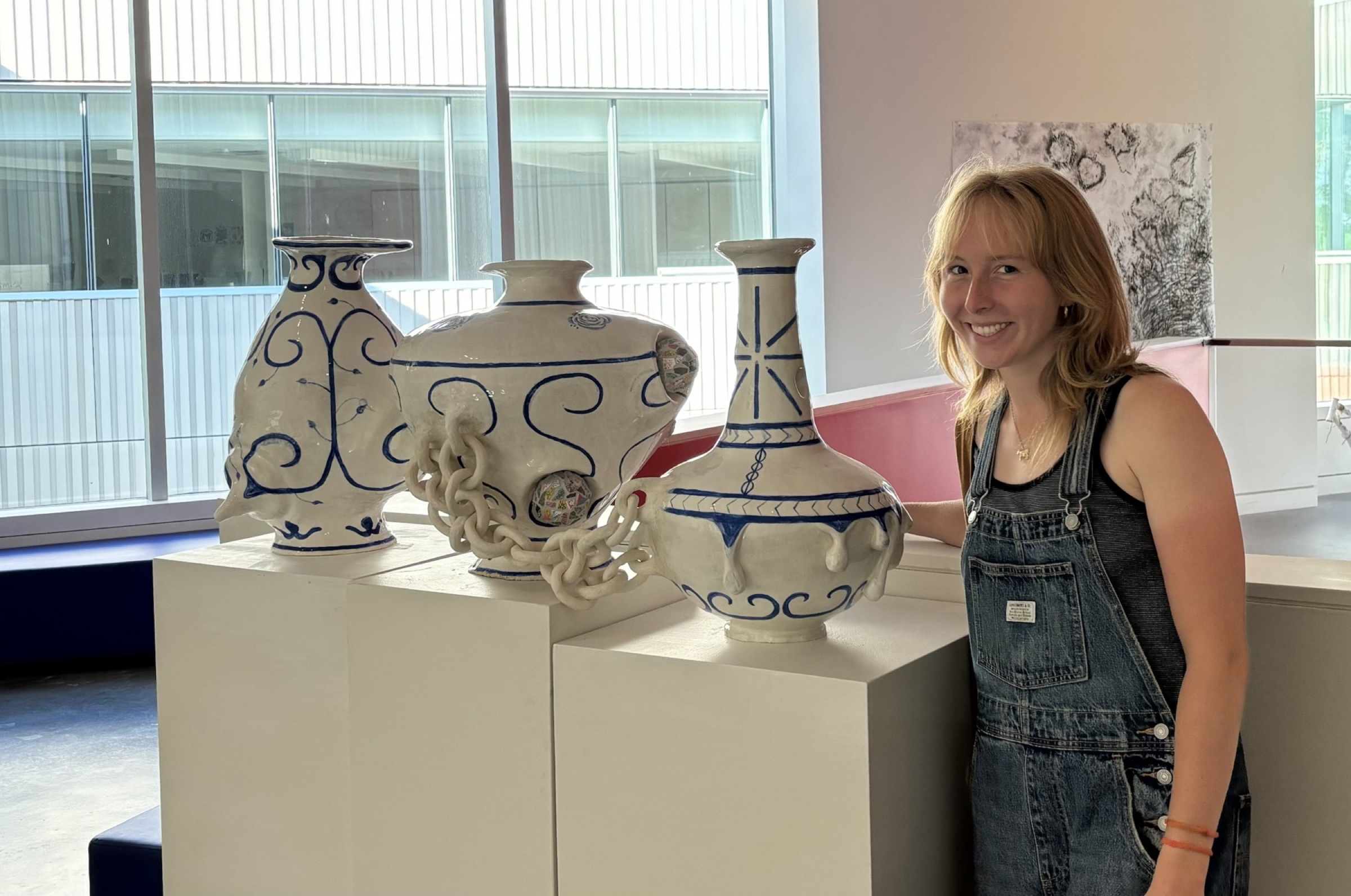 Ellana Glassner with Pots, Spring 2024